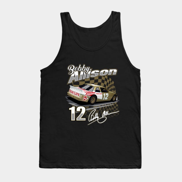 Bobby Allison Nascar Vintage Tank Top by kucingtertawa